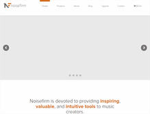 Tablet Screenshot of noisefirm.com